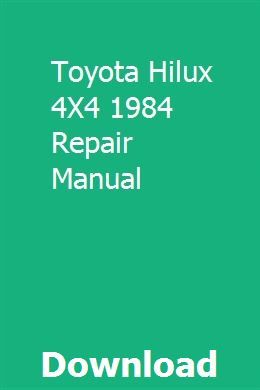 toyota hilux repair manual download everedit toyota hilux repair manual download